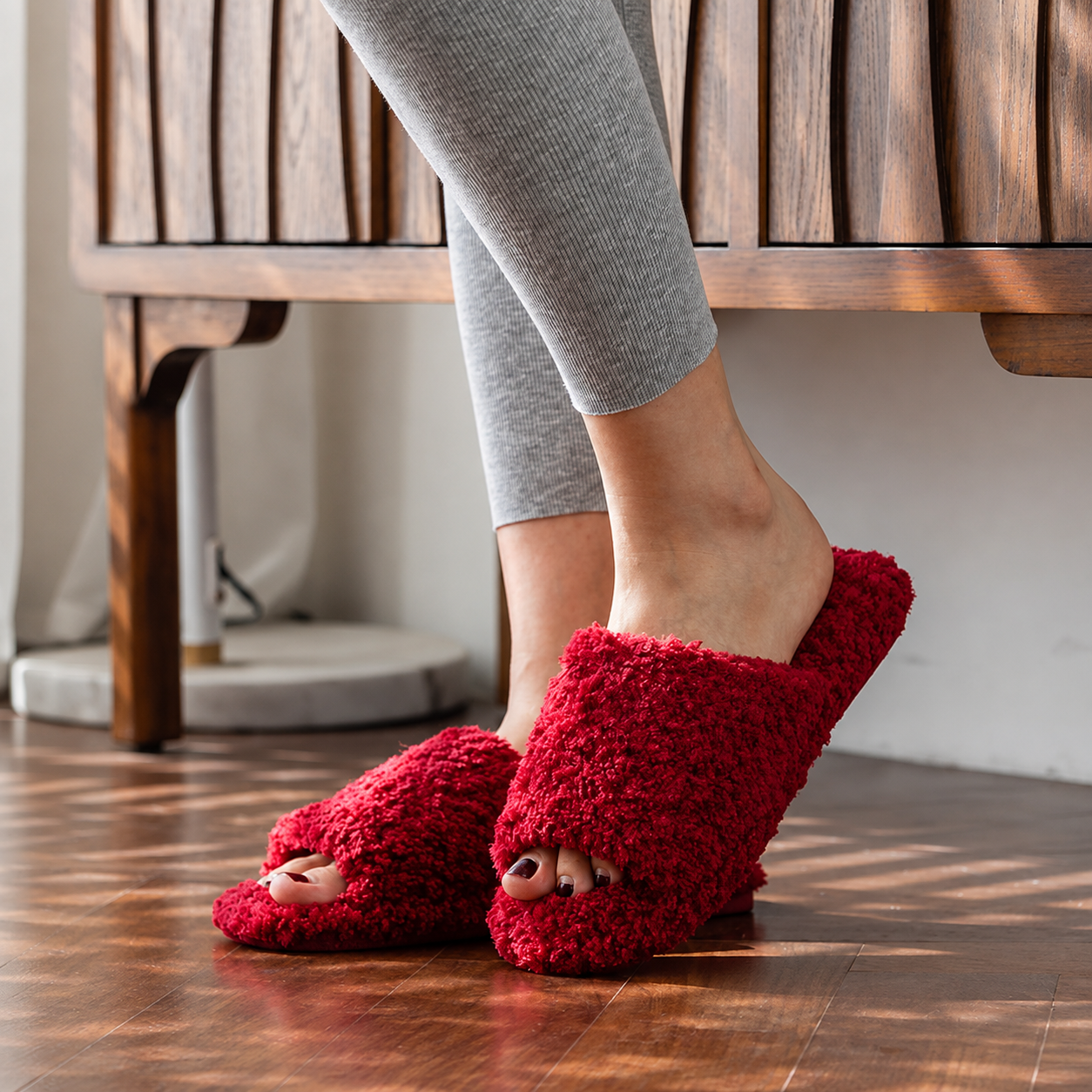 Comfy Memory Foam Cozy Fluffy Indoor Slippers For Women