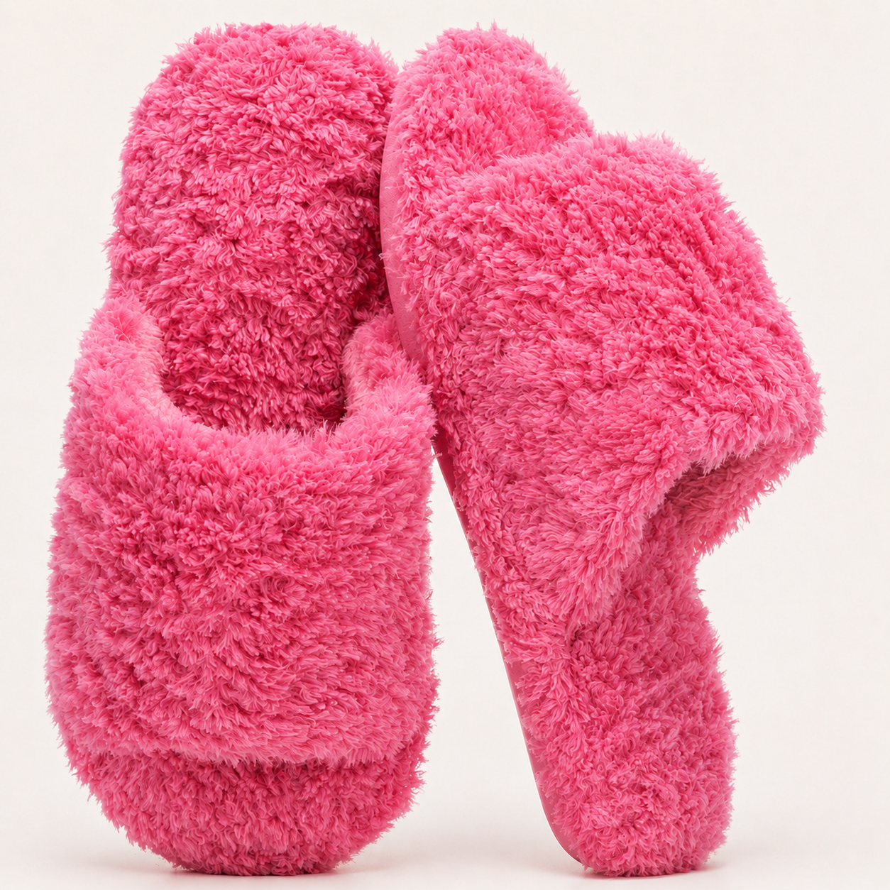 Comfy Memory Foam Cozy Fluffy Indoor Slippers For Women