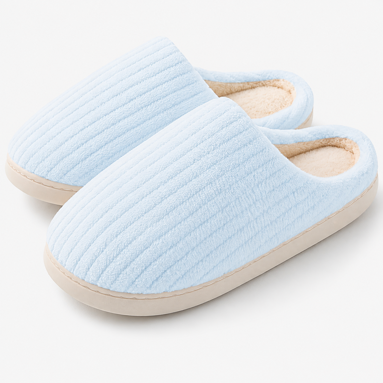 Indoor Outdoor Memory Foam Rubber Sole Comfy Slippers