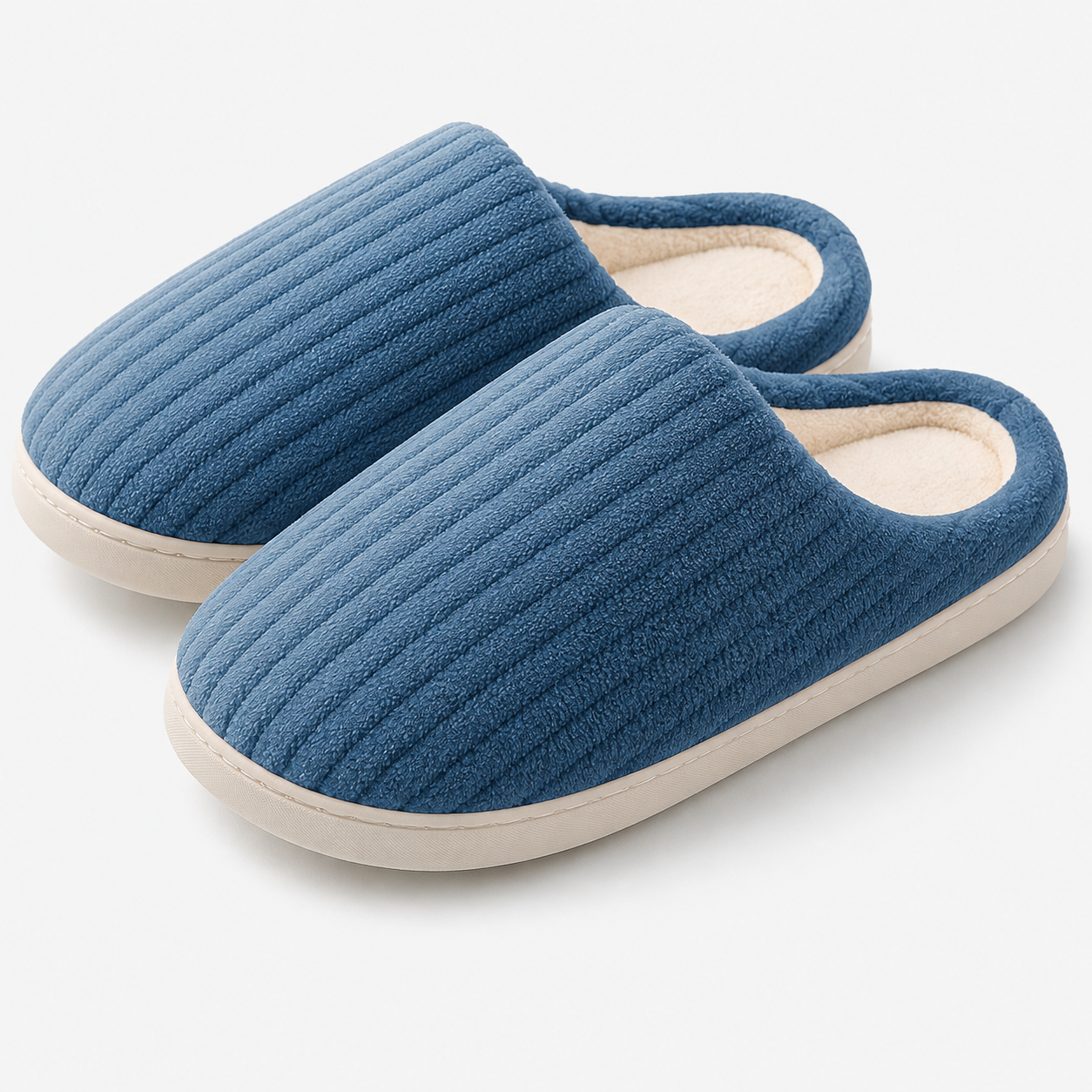Indoor Outdoor Memory Foam Rubber Sole Comfy Slippers