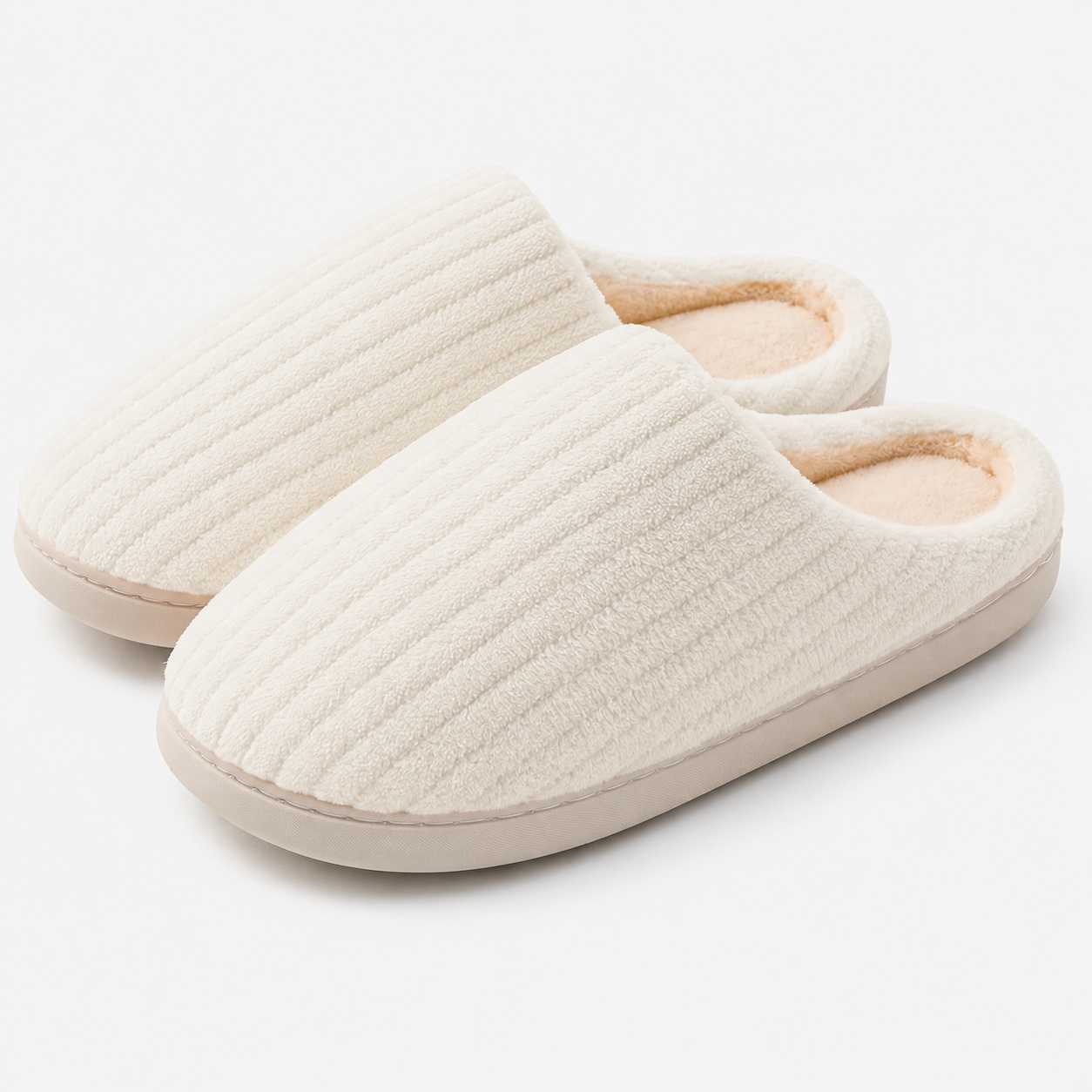 Indoor Outdoor Memory Foam Rubber Sole Comfy Slippers