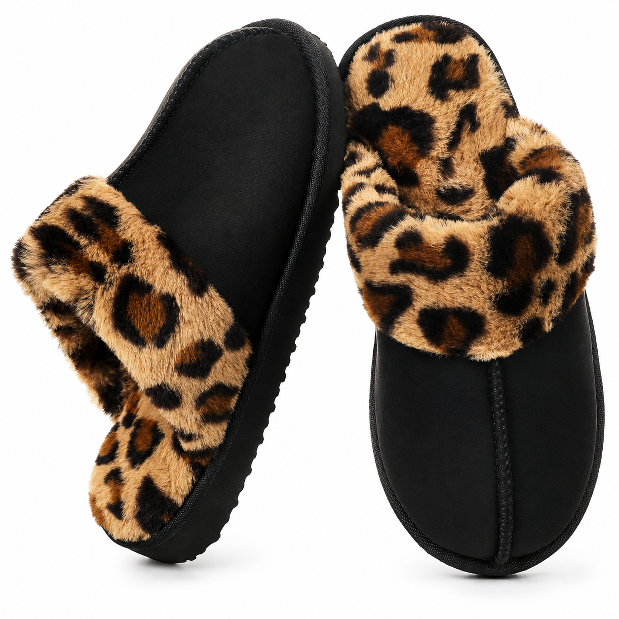 Memory Foam Indoor And Outdoor Winter Fur Slippers For Women