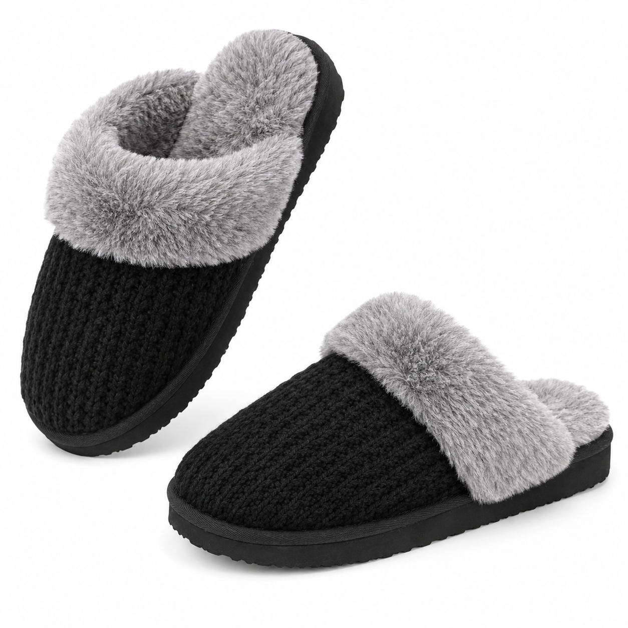 Cozy Indoor Fuzzy Memory Foam Slippers For Women