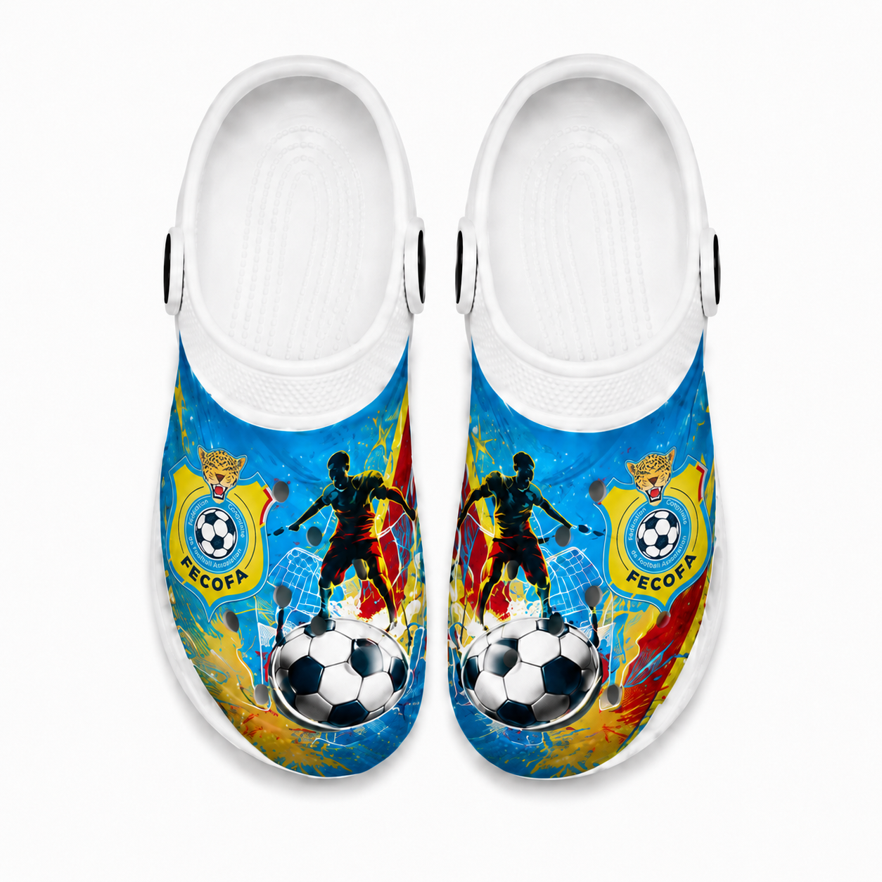 World Cup 2026 Democratic Republic Of The Congo Football Fan Printed Clogs