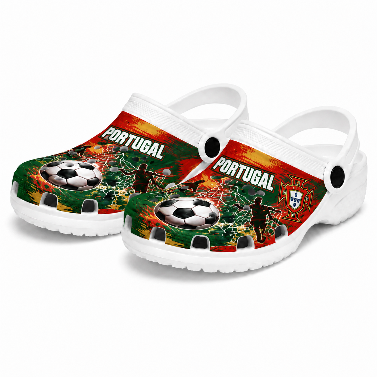 World Cup 2026 Portugal Football Fan Printed Clogs