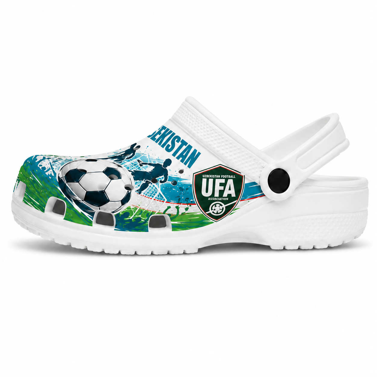 World Cup 2026 Uzbekistan Football Fan Printed Clogs
