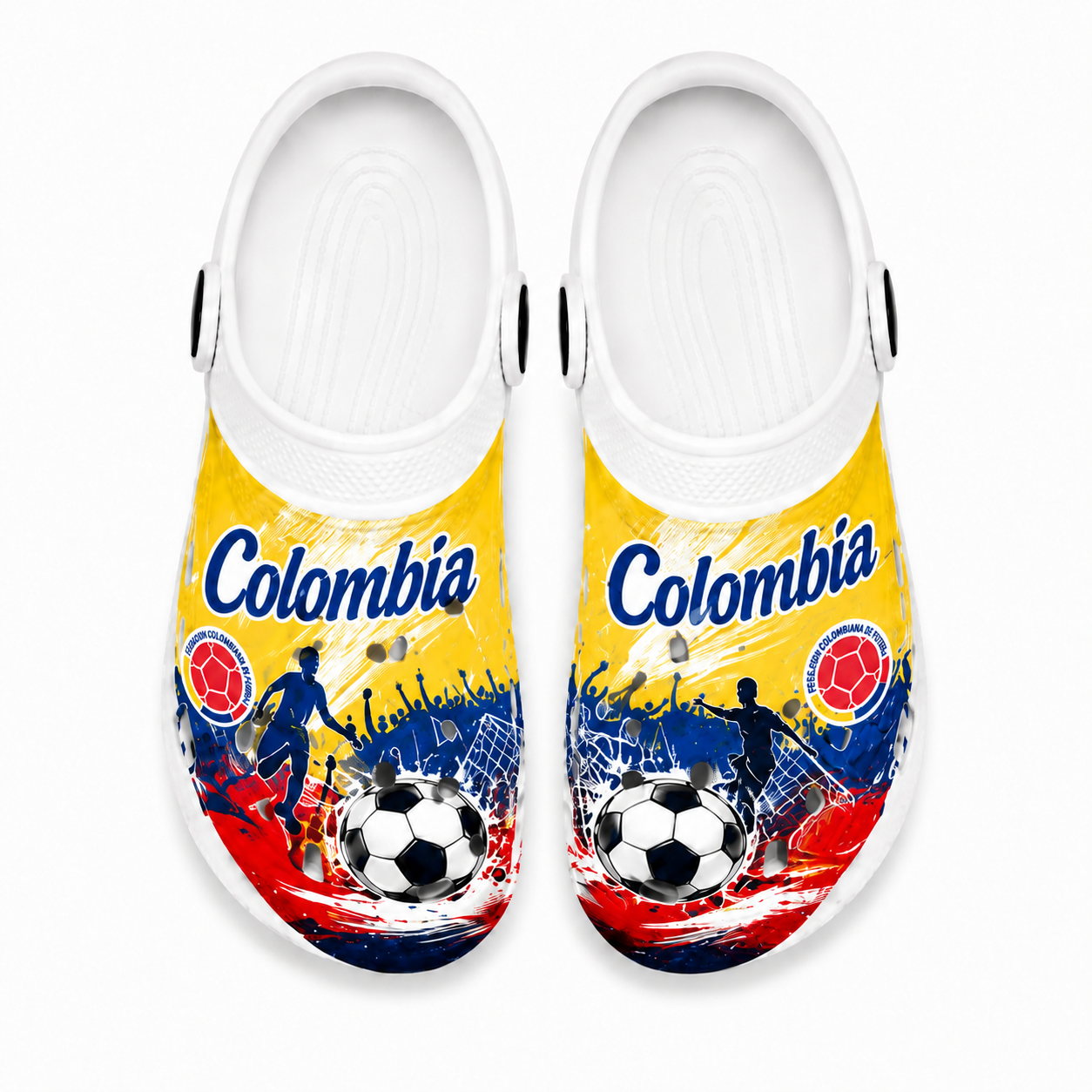 World Cup 2026 Colombia Football Fan Printed Clogs