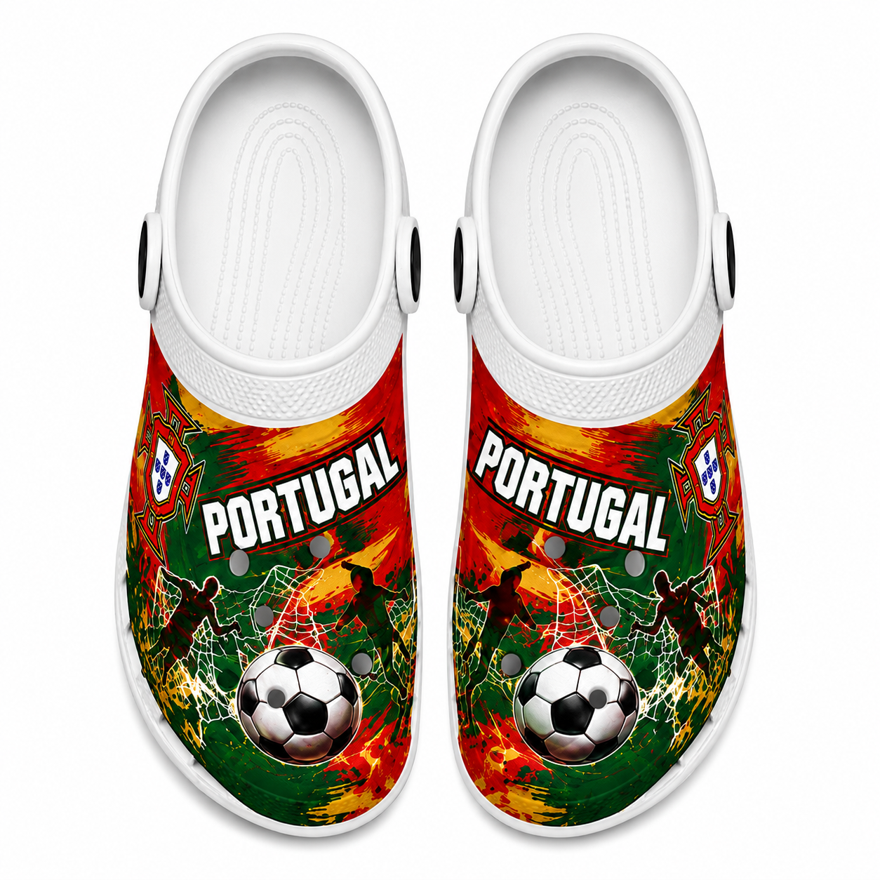 World Cup 2026 Portugal Football Fan Printed Clogs