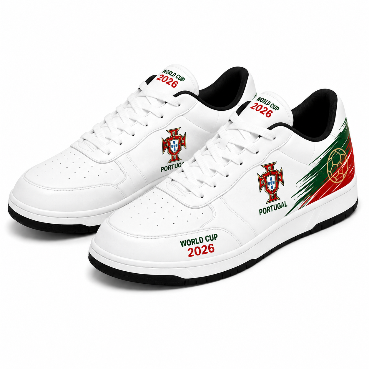 World Cup 2026 Portugal Football Fan Printed Shoes