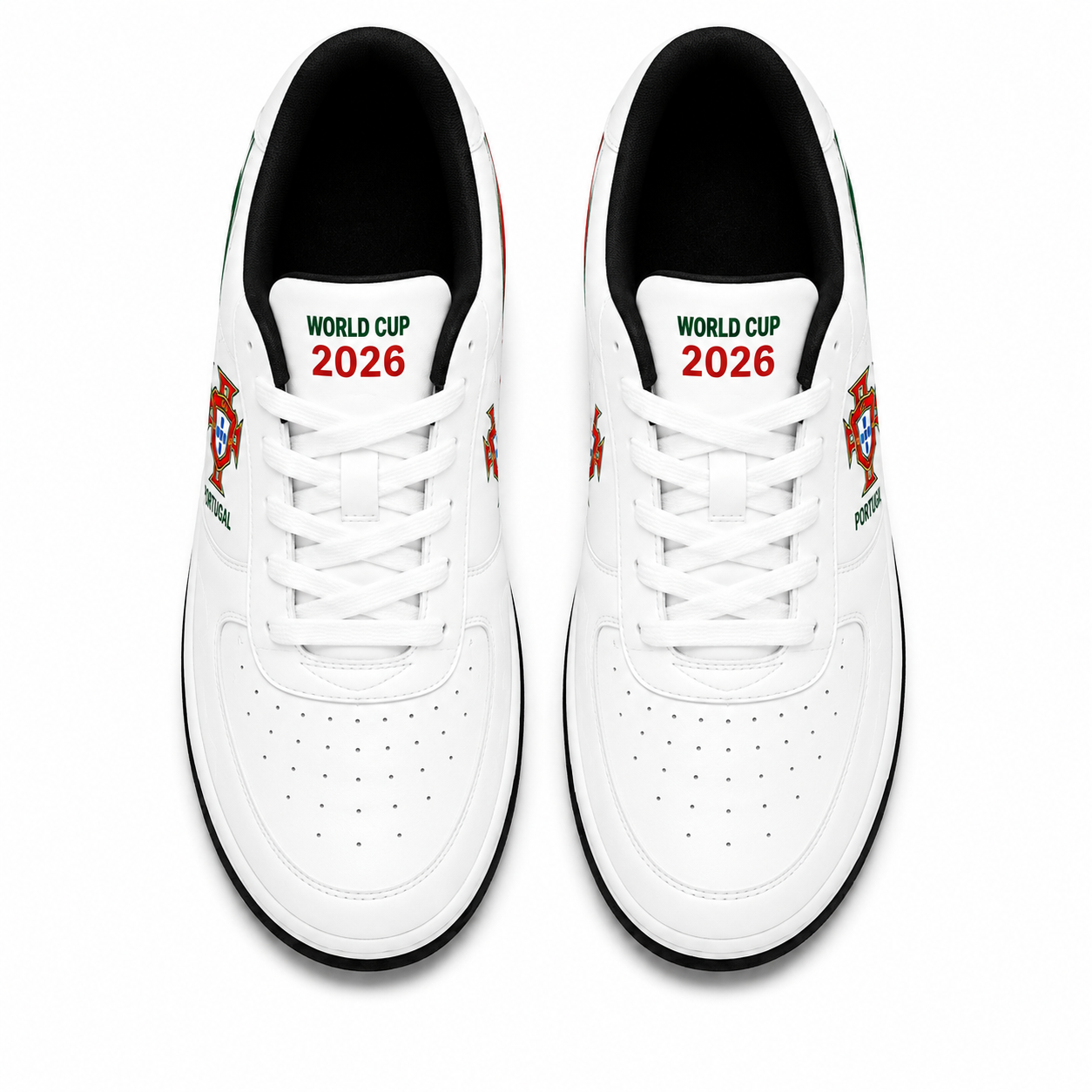 World Cup 2026 Portugal Football Fan Printed Shoes