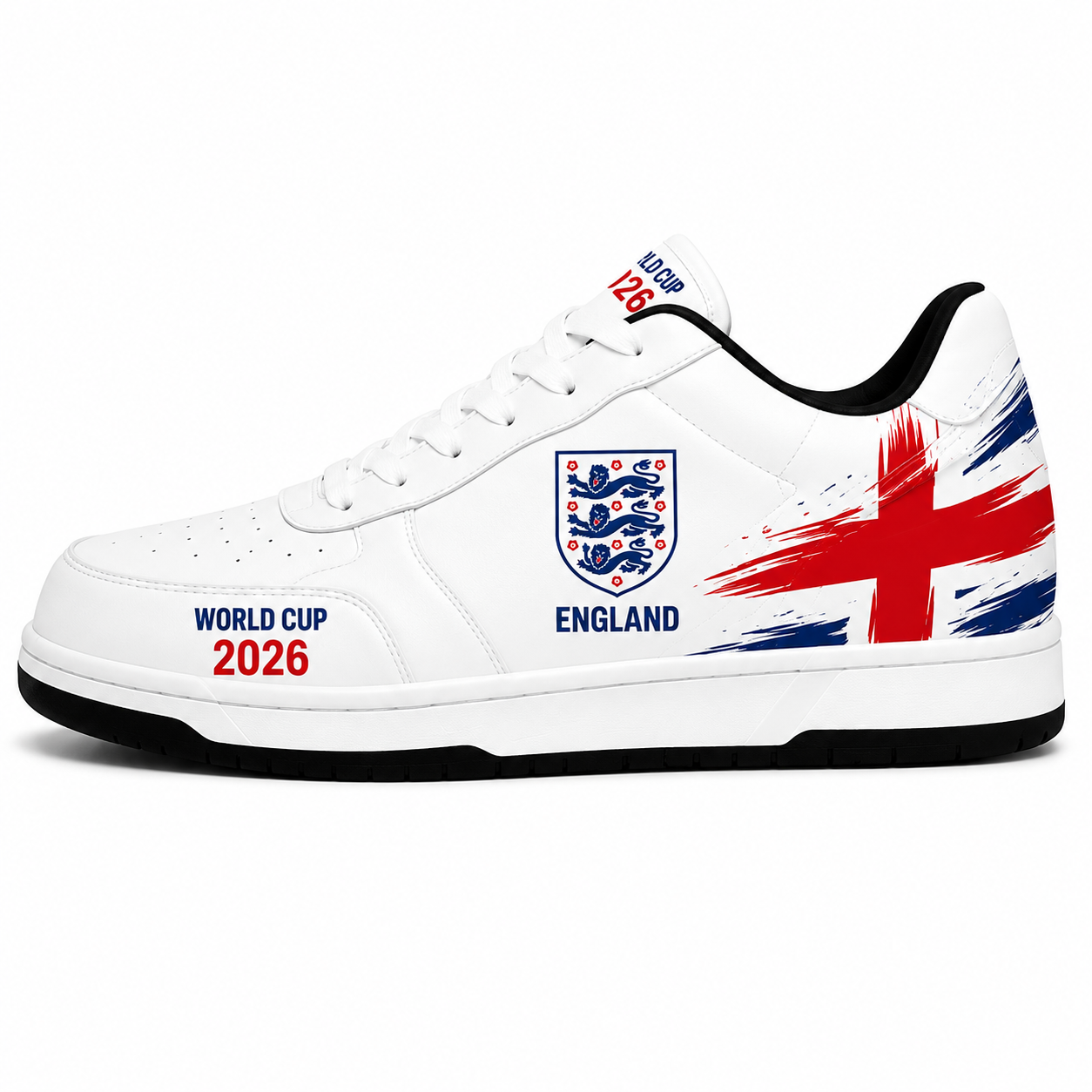 World Cup 2026 England Football Fan Printed Shoes