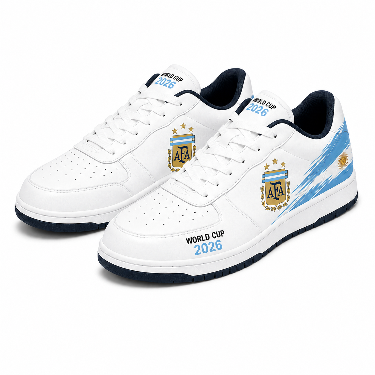World Cup 2026 Argentina Football Fan Printed Shoes