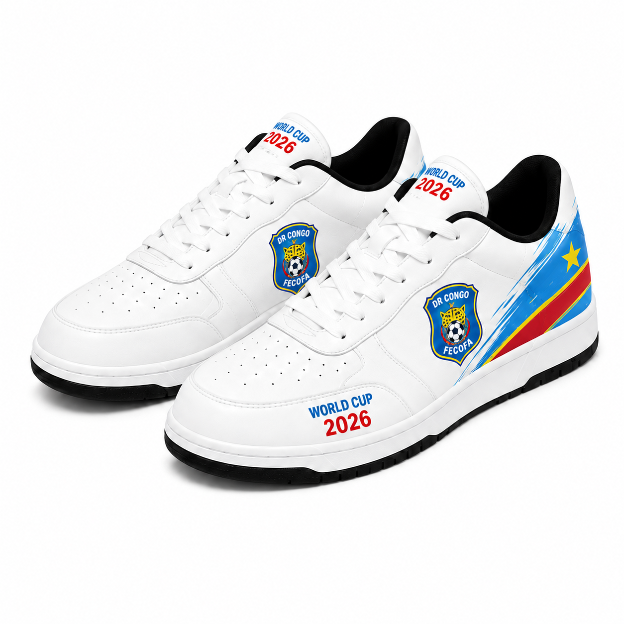 World Cup 2026 Democratic Republic Of The Congo Football Fan Printed Shoes
