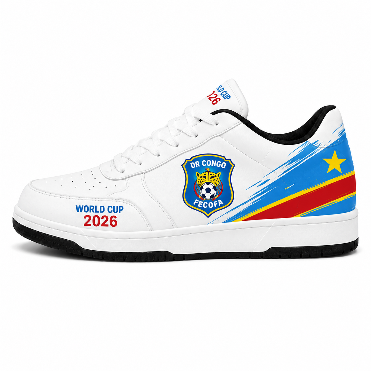 World Cup 2026 Democratic Republic Of The Congo Football Fan Printed Shoes