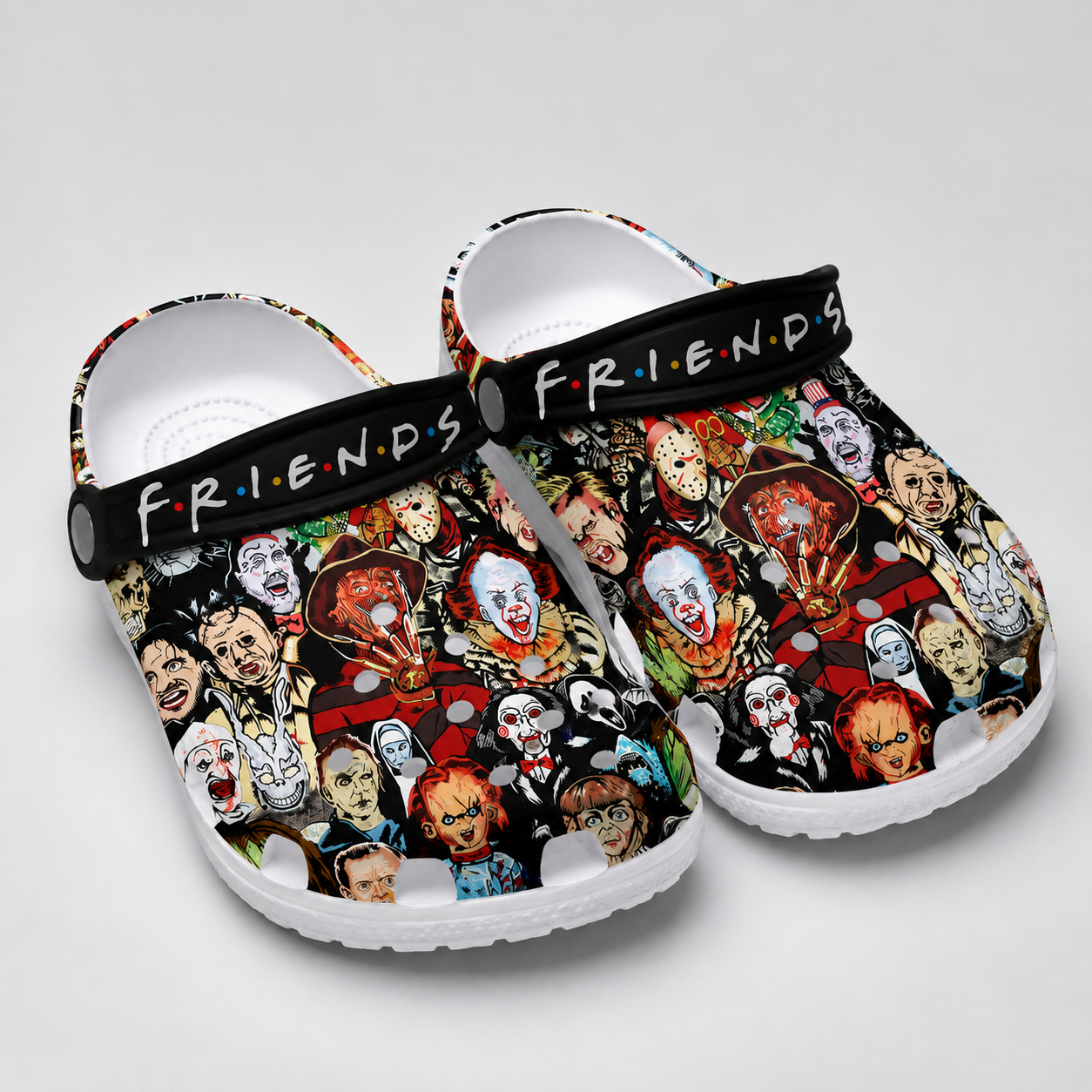 Casual Halloween Theme Printed Clogs For Men And Women