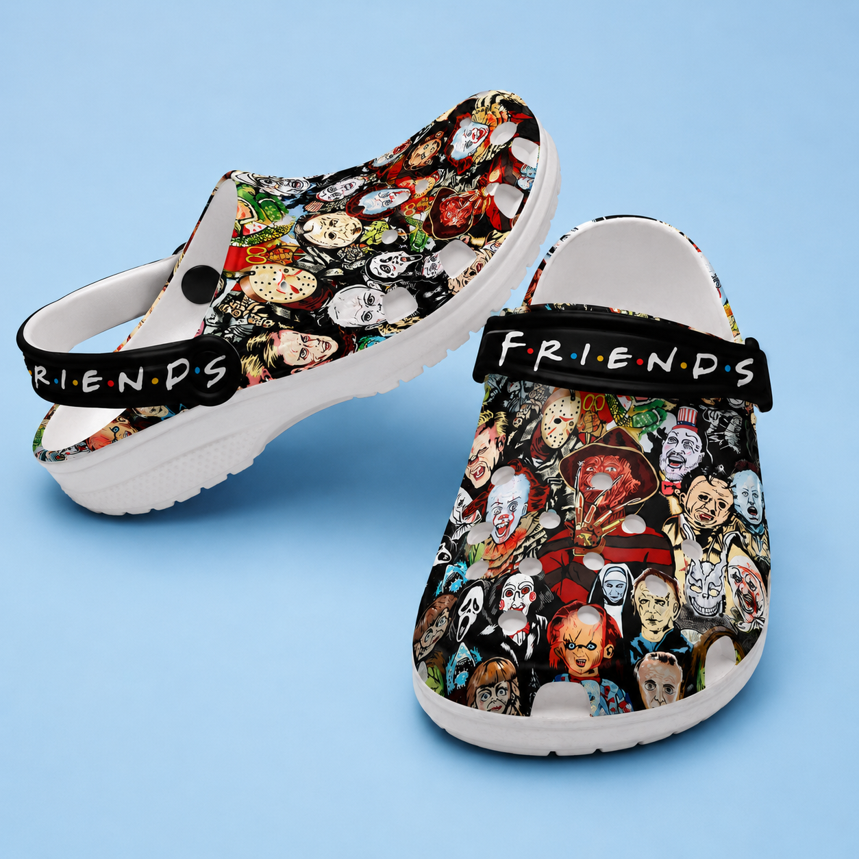 Casual Halloween Theme Printed Clogs For Men And Women
