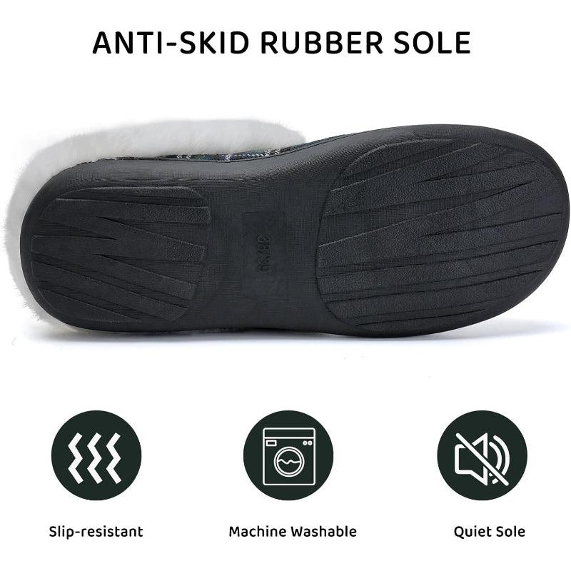 Festive Plaid Cozy Slippers