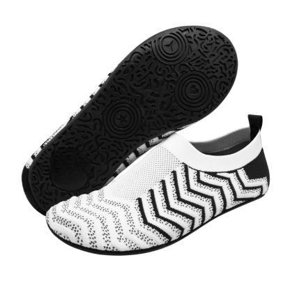 Chevron Design Diabetic Slippers – Comfort with Modern Style - Cloud Cushion Slides