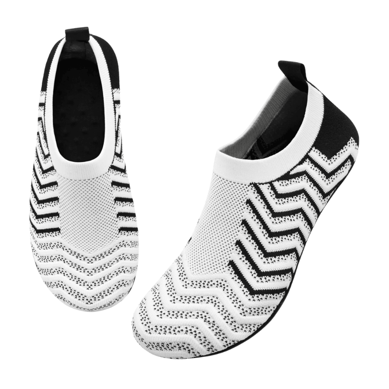 Chevron Design Diabetic Slippers – Comfort with Modern Style - Cloud Cushion Slides