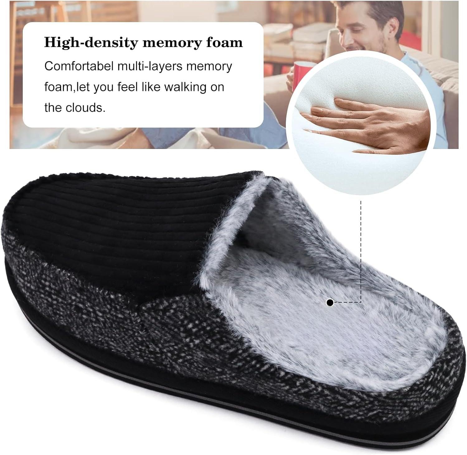 Corduroy Warm Orthopedic Slippers – Cozy Support for Indoor Comfort - Cloud Cushion Slides