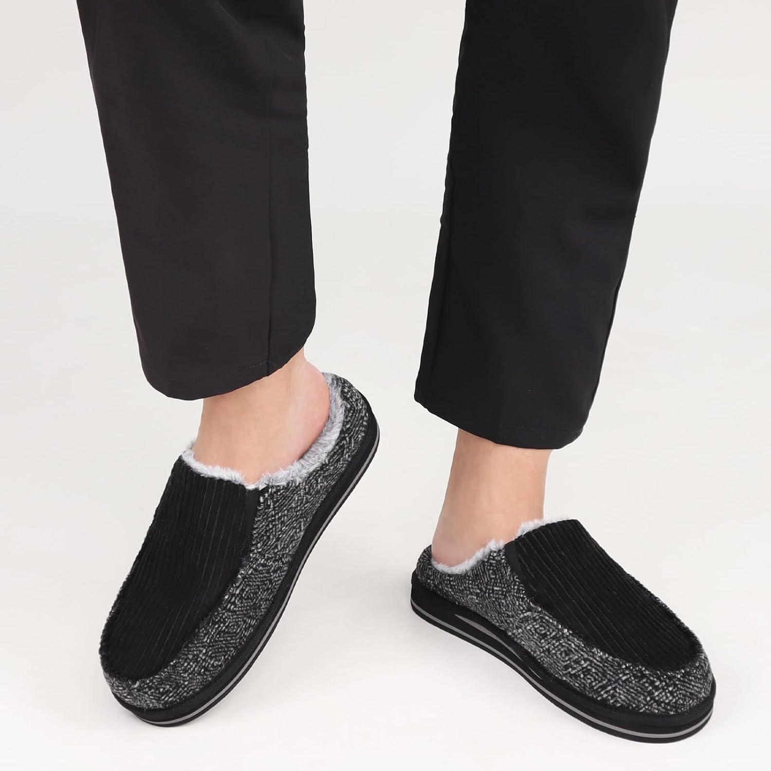 Corduroy Warm Orthopedic Slippers – Cozy Support for Indoor Comfort - Cloud Cushion Slides