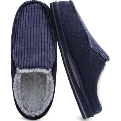 Corduroy Warm Orthopedic Slippers – Cozy Support for Indoor Comfort-Cloud Cushion Slides