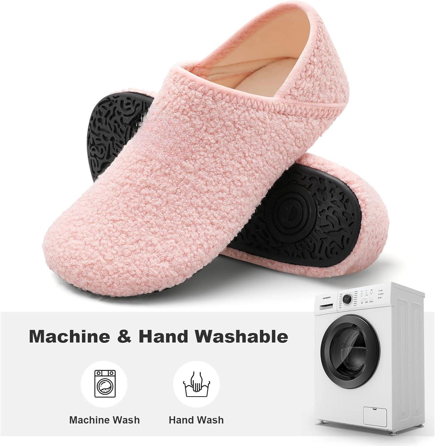 Rubber Sole Diabetic Slippers – Warmth and Stability for Comfort - Cloud Cushion Slides