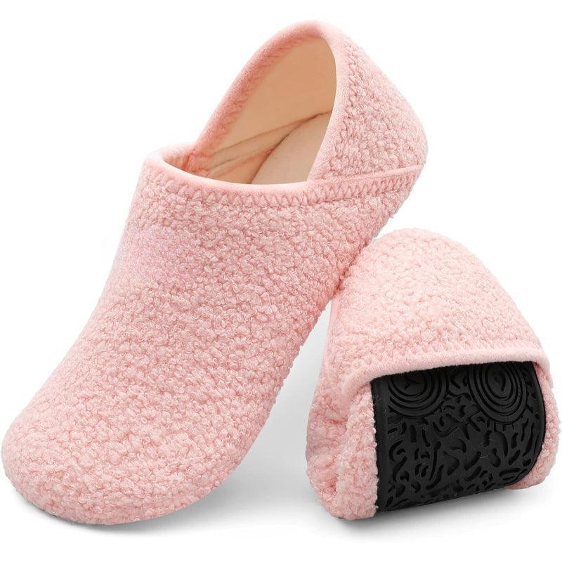 Rubber Sole Diabetic Slippers – Warmth and Stability for Comfort-Cloud Cushion Slides