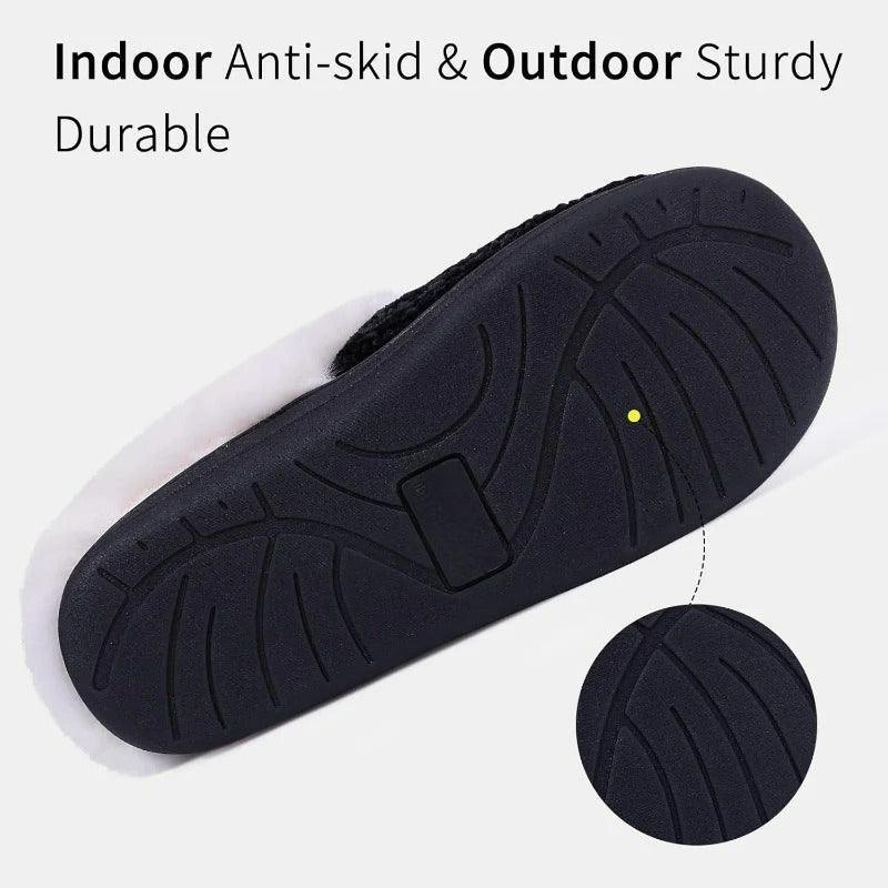 Comfy Knit Memory Foam Slippers – Anti Skid Sole for Safe Steps - Cloud Cushion Slides