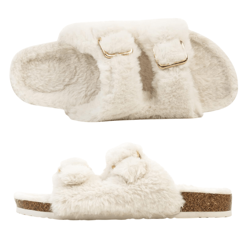 Faux Fur Slide Slippers
