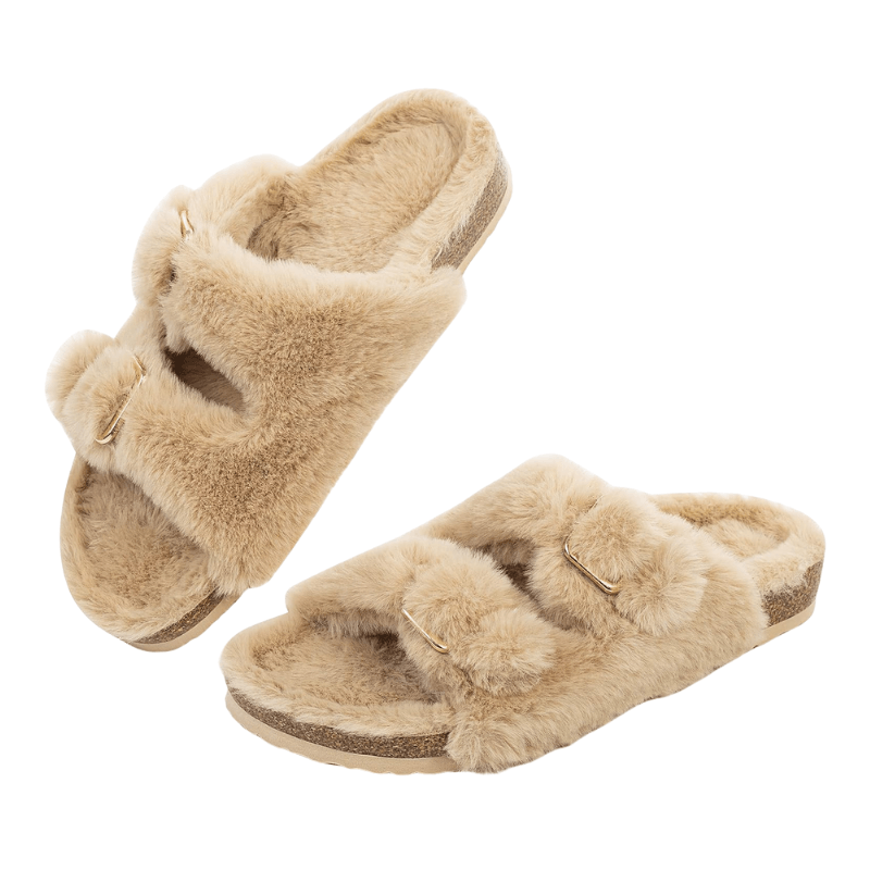 Faux Fur Slide Slippers
