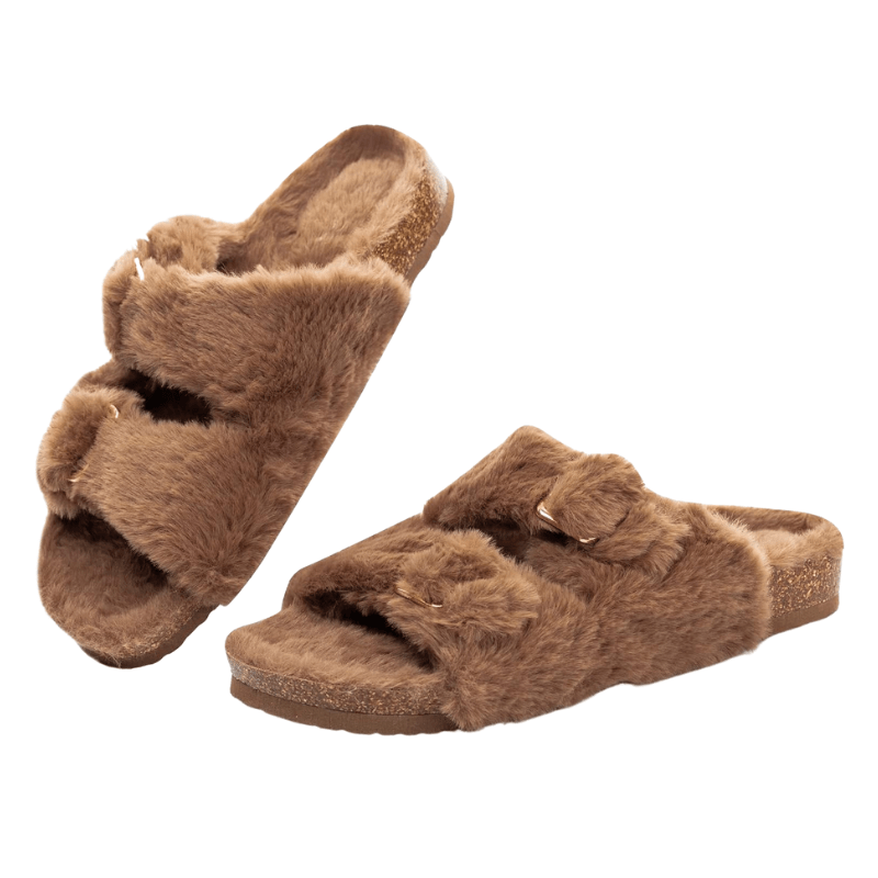 Faux Fur Slide Slippers