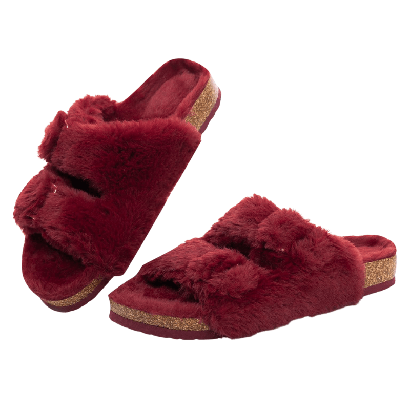 Faux Fur Slide Slippers