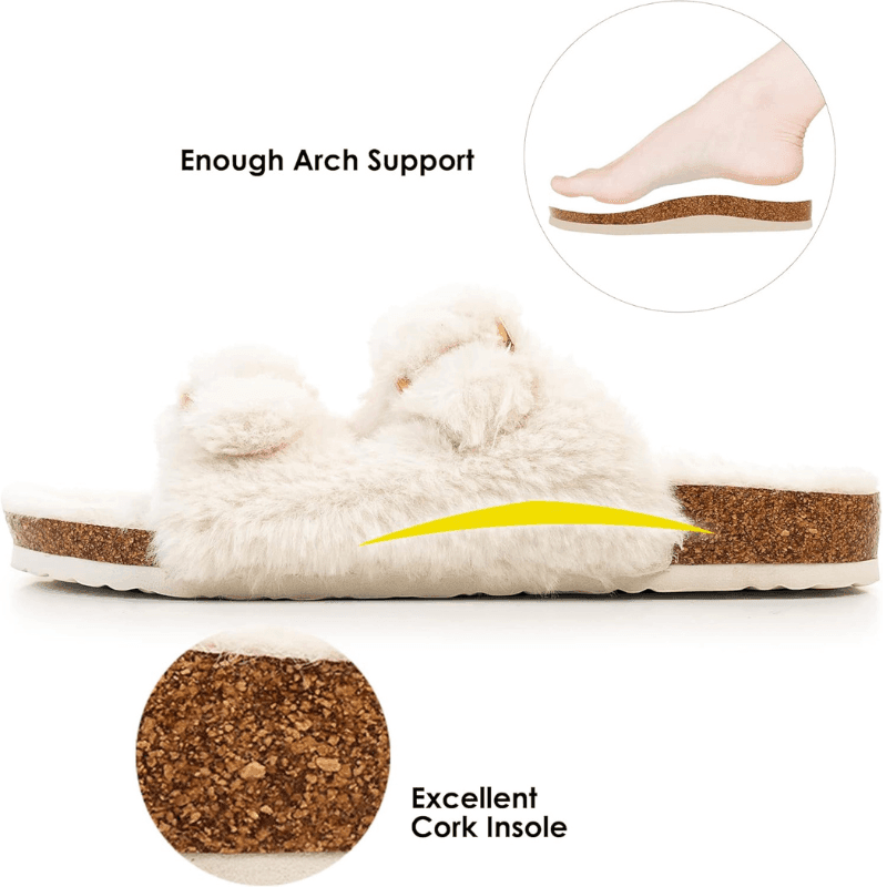 Faux Fur Slide Slippers