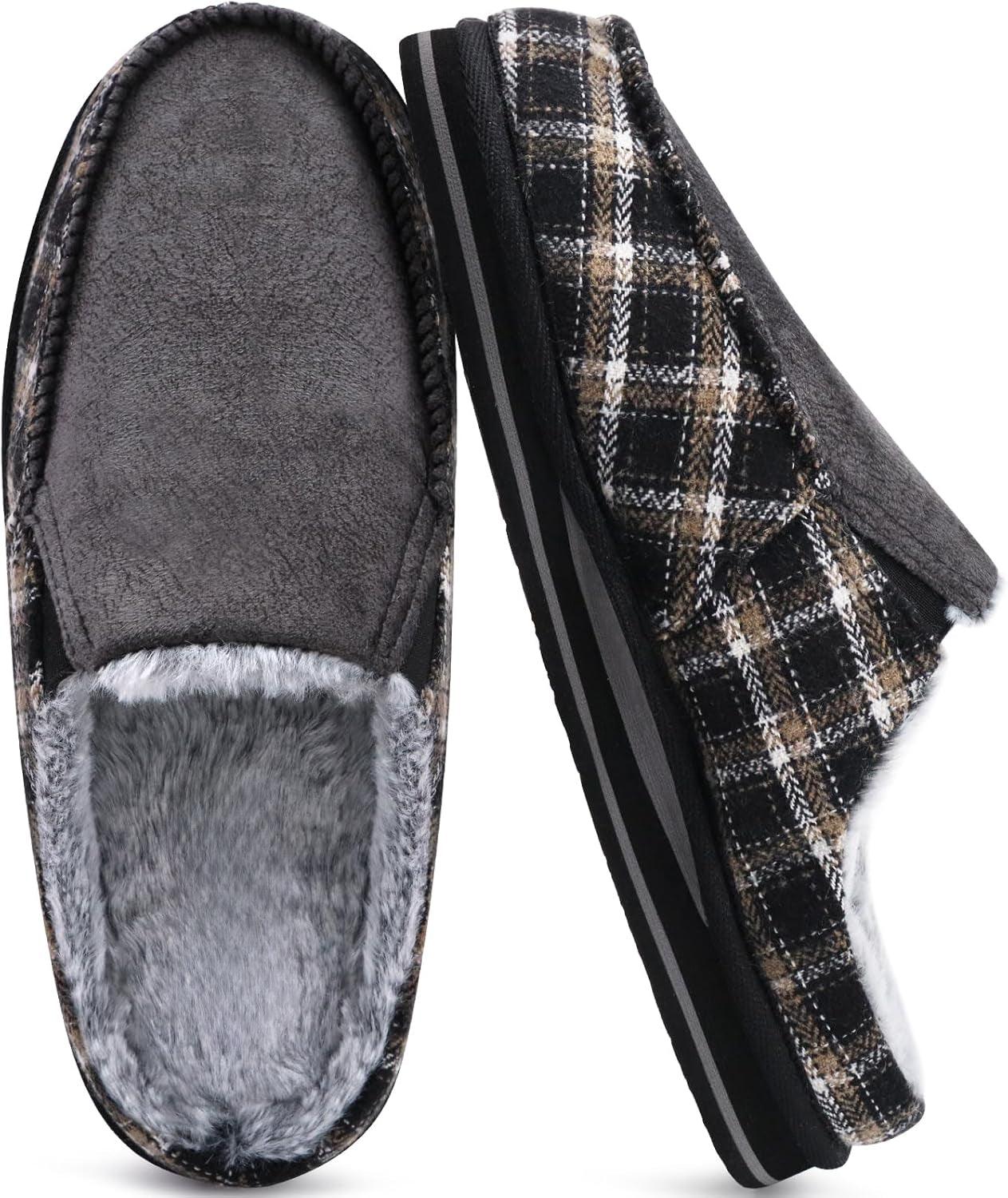 Cozy Clog Fur Plaid Orthopedic Slippers – Stylish Warmth with Support - Cloud Cushion Slides