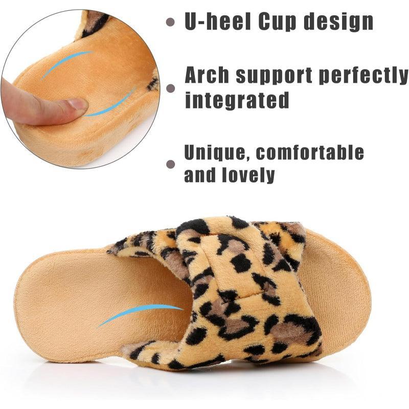 Fuzzy Arthritis Friendly Slippers – Cozy Comfort with Support - Cloud Cushion Slides