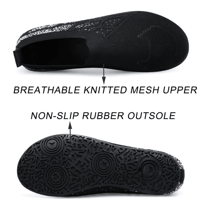 Knit Design Diabetic Slippers – Breathable Comfort with Slip Ons - Cloud Cushion Slides