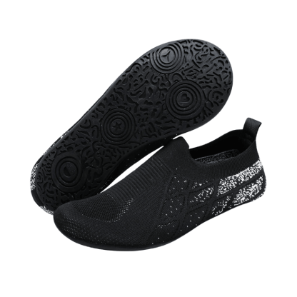 Knit Design Diabetic Slippers – Breathable Comfort with Slip Ons-Cloud Cushion Slides