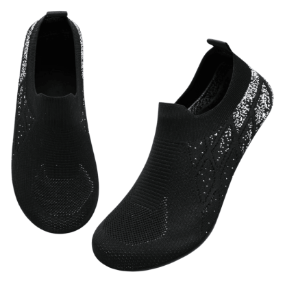 Knit Design Diabetic Slippers – Breathable Comfort with Slip Ons-Cloud Cushion Slides