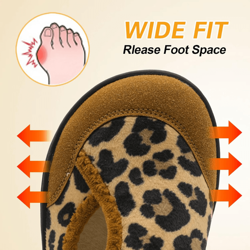 Leopard Print Diabetic Slippers – Stylish Comfort with Secure Fit - Cloud Cushion Slides
