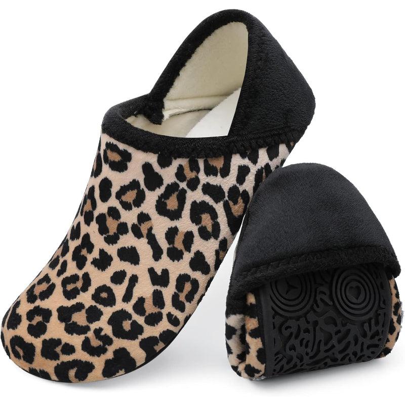 Leopard Print Cozy Slippers