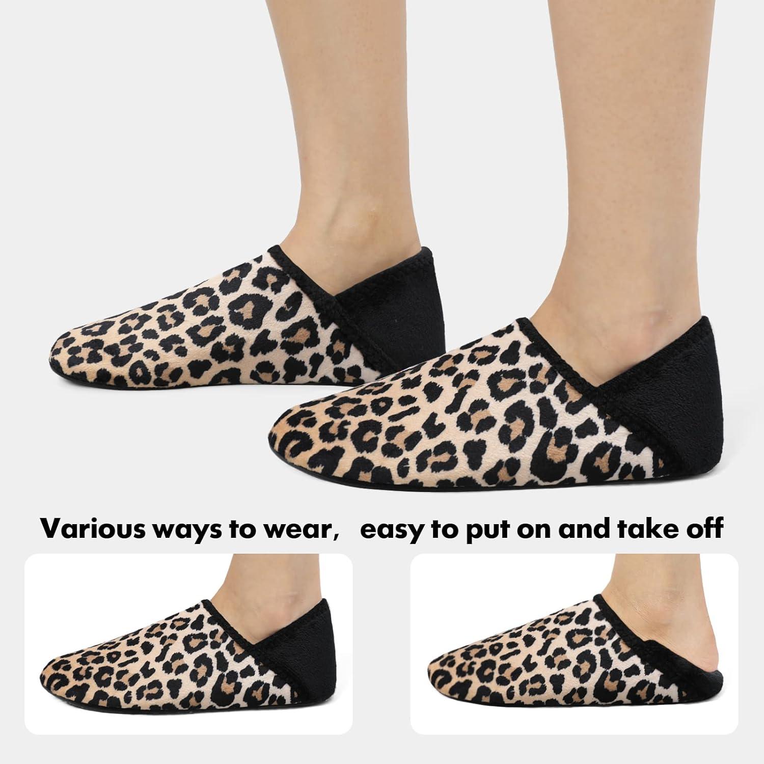 Leopard Print Cozy Slippers – Lightweight Comfort with Slip Ons - Cloud Cushion Slides