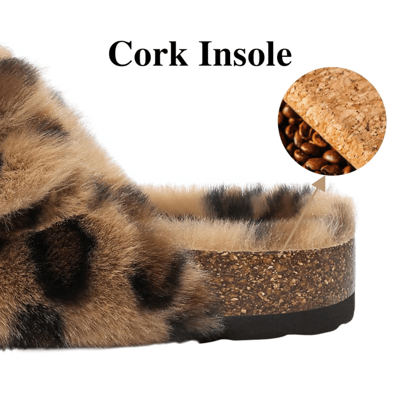 Leopard Print Adjustable Slippers – Bold Style with Cozy Comfort - Cloud Cushion Slides