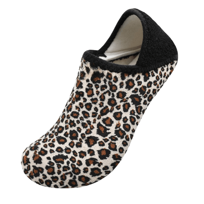 Cozy Leopard Pattern Diabetic Shoes