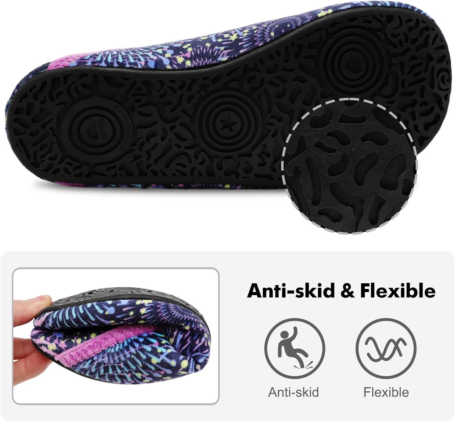 Fireworks Diabetic Slippers – Printed Lined and Non Slip - Cloud Cushion Slides