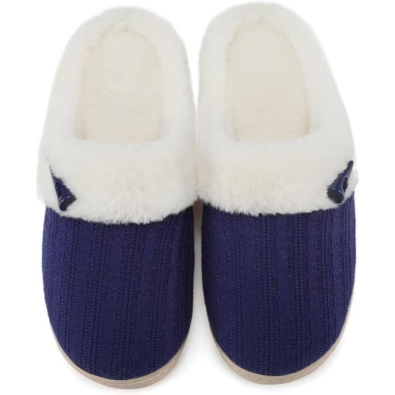 Plush Memory Foam Slippers – Snug Fit and Gentle Cushioning-Cloud Cushion Slides