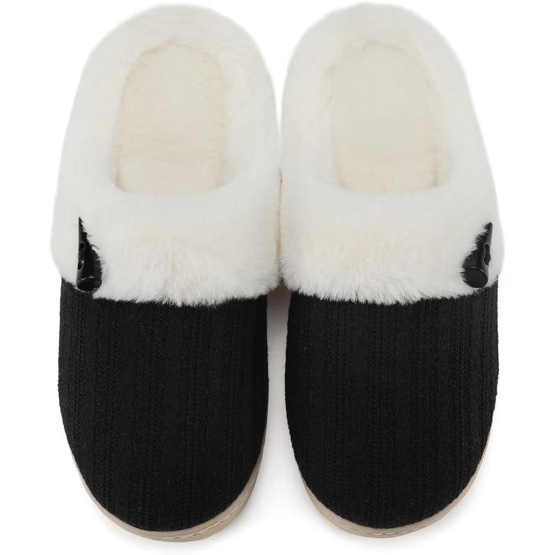 Plush Memory Foam Slippers – Snug Fit and Gentle Cushioning-Cloud Cushion Slides