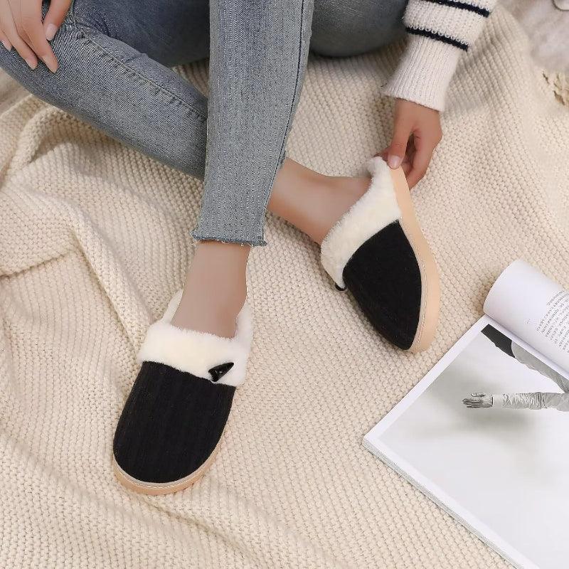 Plush Memory Foam Slippers – Snug Fit and Gentle Cushioning-Cloud Cushion Slides