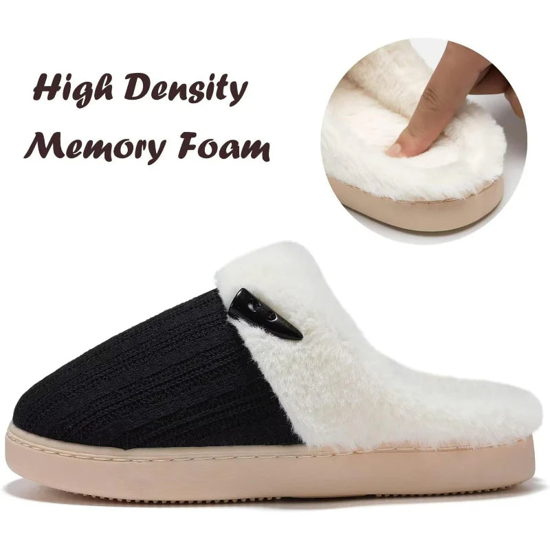 Plush Memory Foam Slippers – Snug Fit and Gentle Cushioning - Cloud Cushion Slides