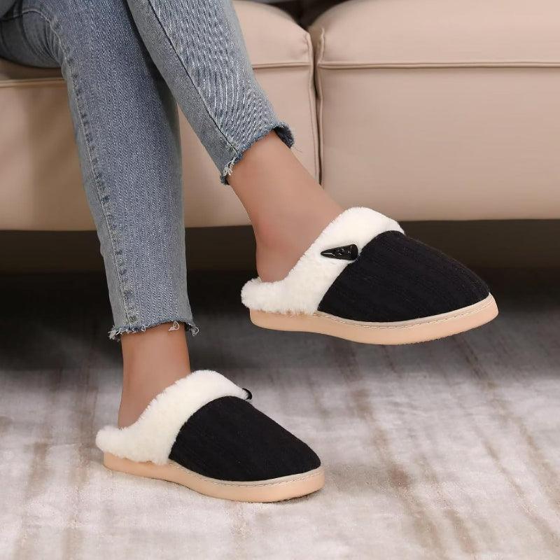 Plush Memory Foam Slippers – Snug Fit and Gentle Cushioning-Cloud Cushion Slides